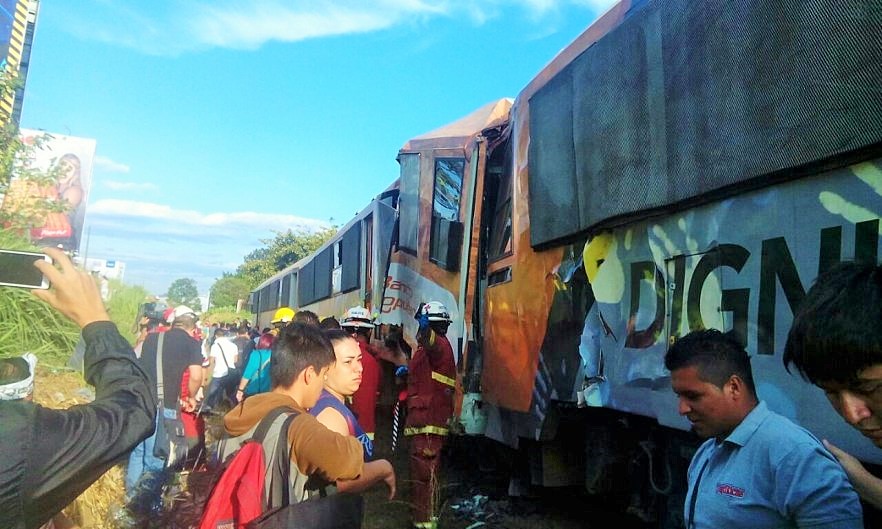 Choque de trenes en La Sabana