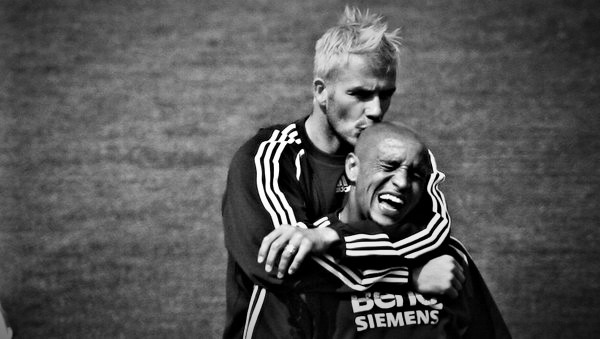 Roberto Carlos y David Beckham