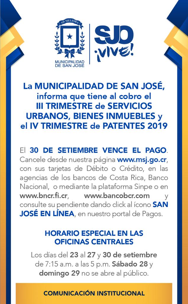 Municipalidad de San José - Trabajamos para usted