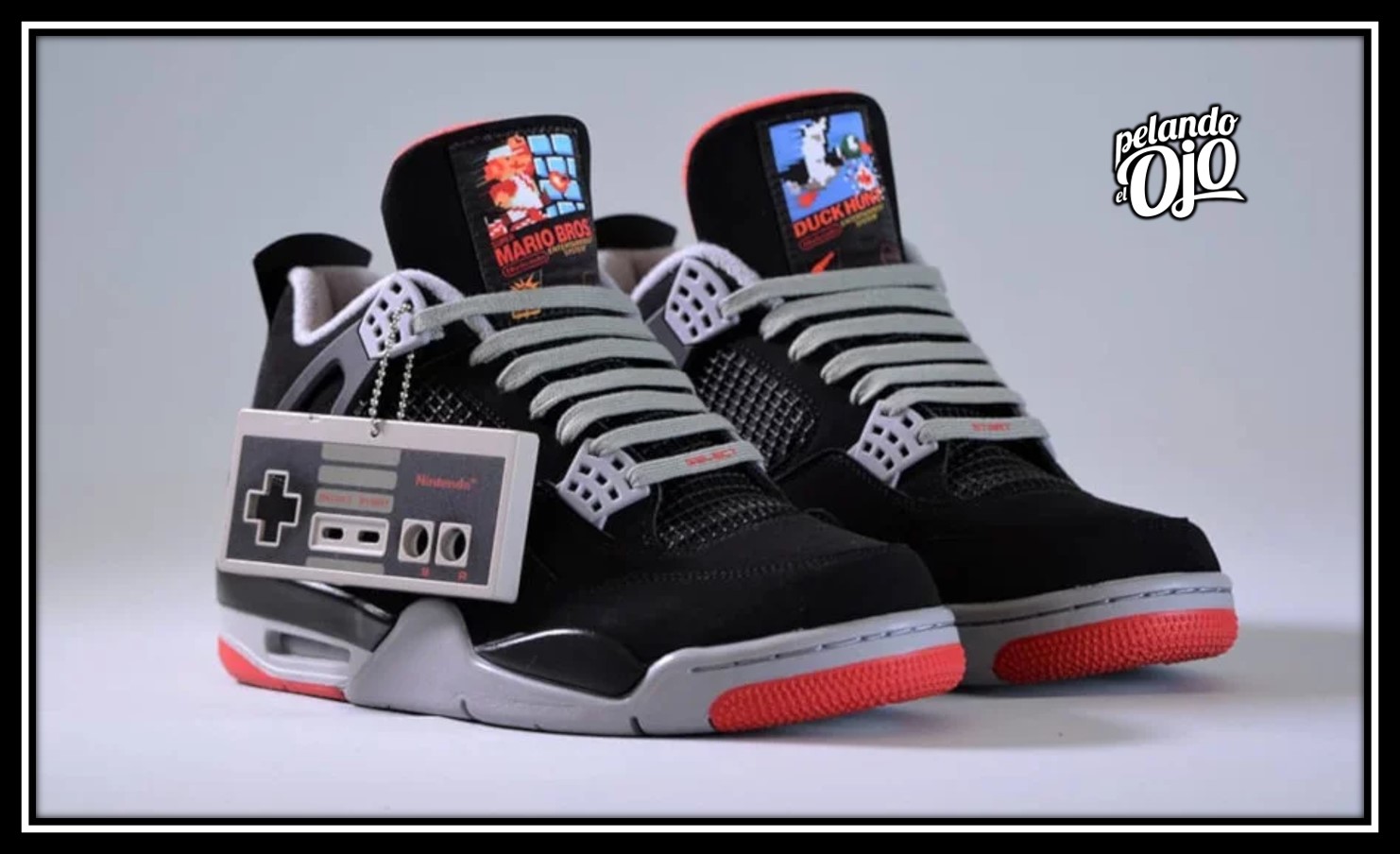 Enviar carbón psicología Nintendo y Nike presentan los tenis 'Air Jordan NES IV Retro' - Pelando el  Ojo